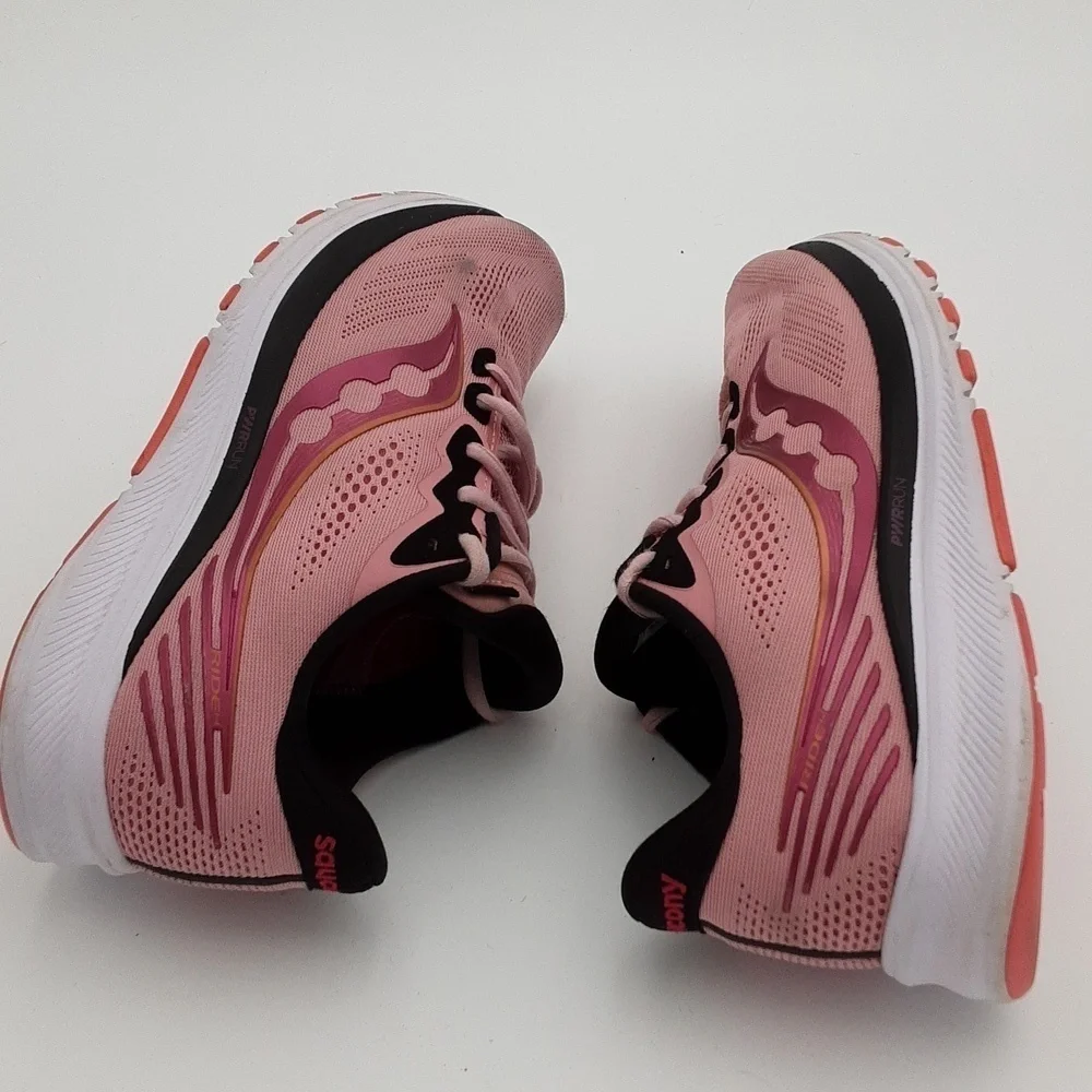 Saucony ride running sneakers women pink 9.5 perfect outdoor casual